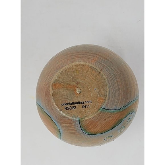 Vintage Oriental Trading Wooden Globe With 8 Multicultural Small Wooden Children - Picture 13 of 15